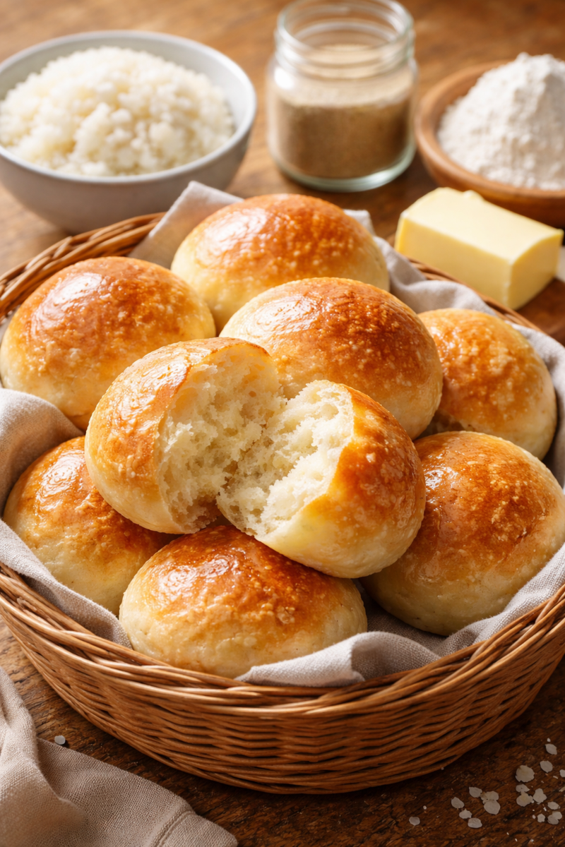 もっちもち！余った冷やごはんパン