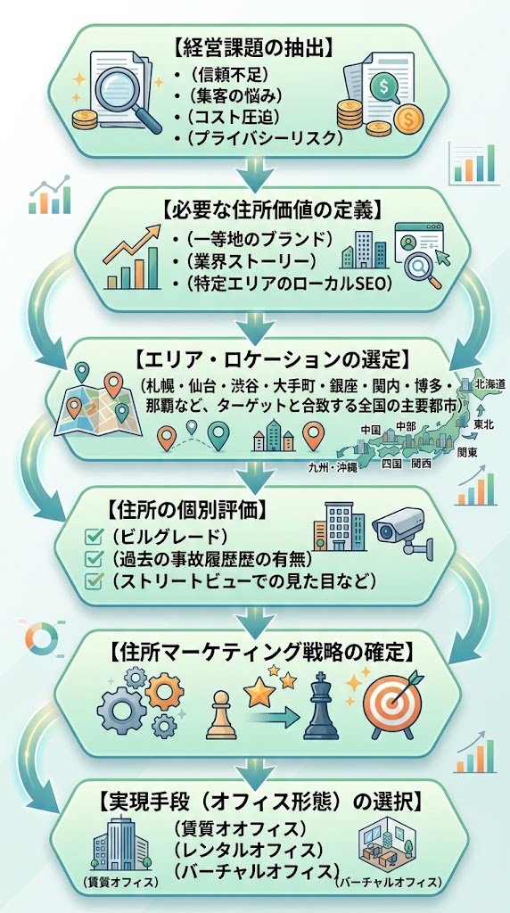 住所マーケティングプロセス概念図