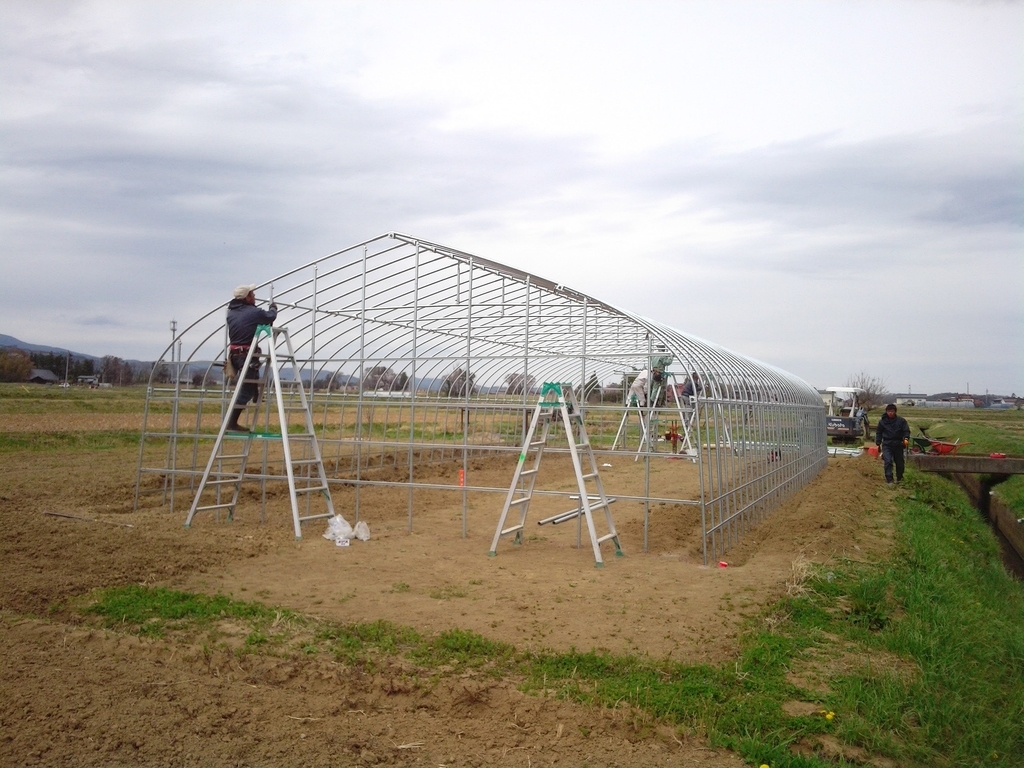 間口7．2m」32㎜のパイプハウス - イケックス「養液栽培肥料・資材