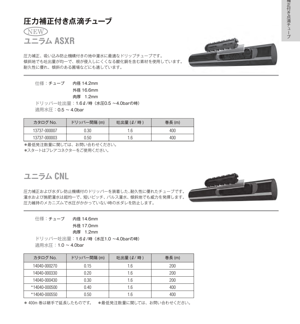 四万十チューブ（点滴チューブ） (20cmピッチX0.25mmX1000M巻) 水回り、配管