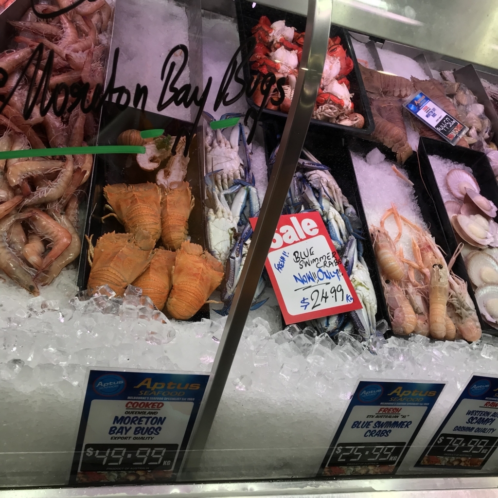 Aus４産地の牡蠣とエビみたいな虫を立ち食い ちゅうどう鍼灸マッサージｘ通訳翻訳ｘ看護介護ｘ書道ｘクライミング X オーストラリア