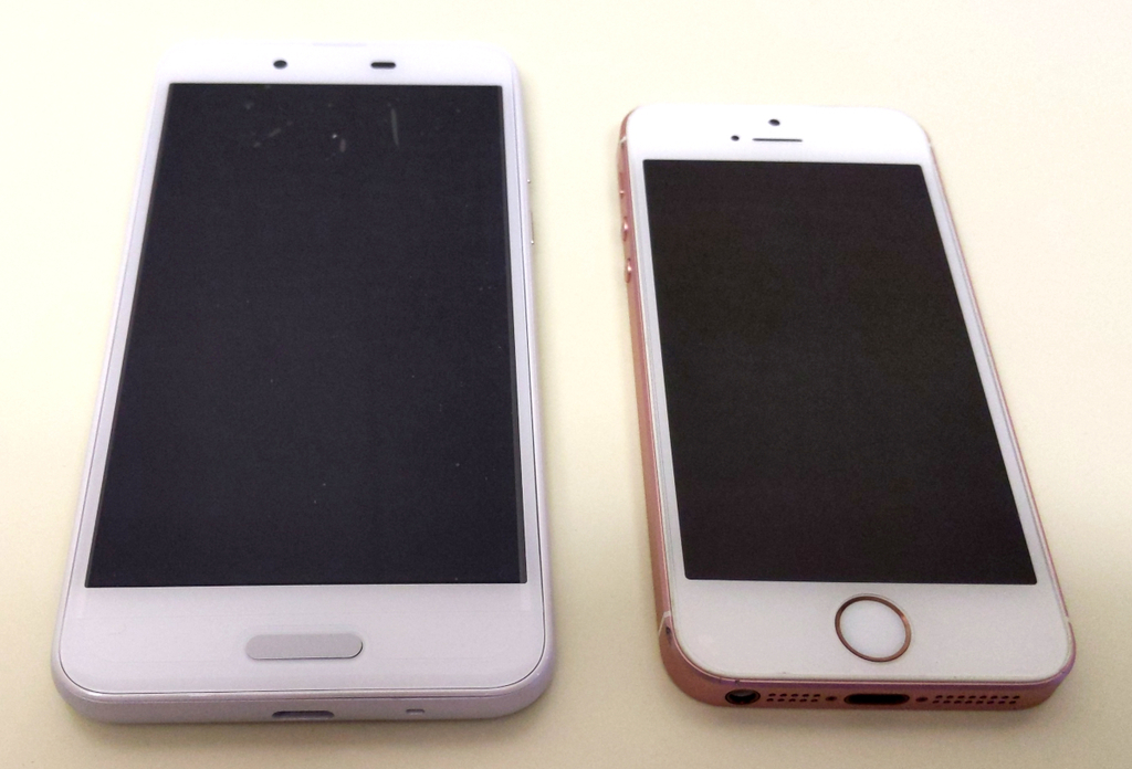 AQUOS、sense、iPhoneSE
