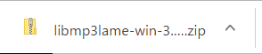 Audacity、LAMEzip、downloaded