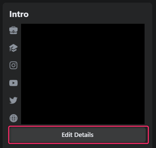 Facebook、EditDetails