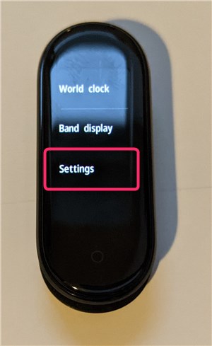 Mi Band 5、Settings