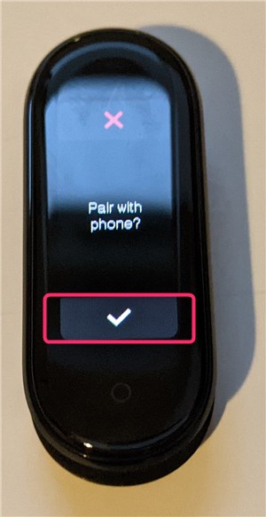 Mi Band 5、ペアリング完了