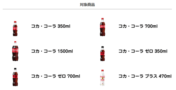 超お買い得市、コカ・コーラ、対象商品