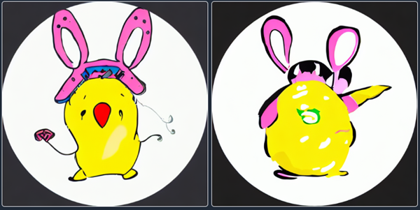 Stable Diffusion、ラフ画、呪文なし5