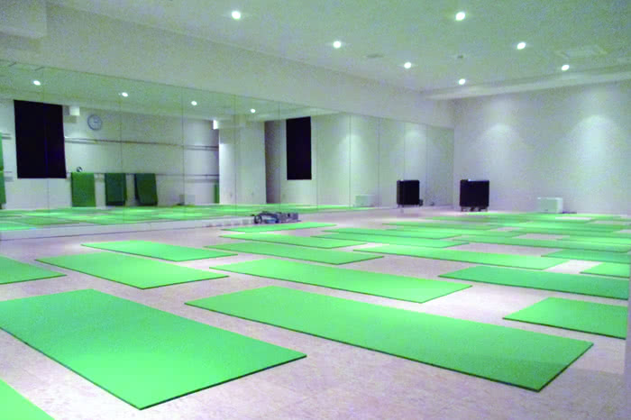 ホットヨガスタジオLOIVE（ロイブ）京都四条河原町店のスタジオの内装