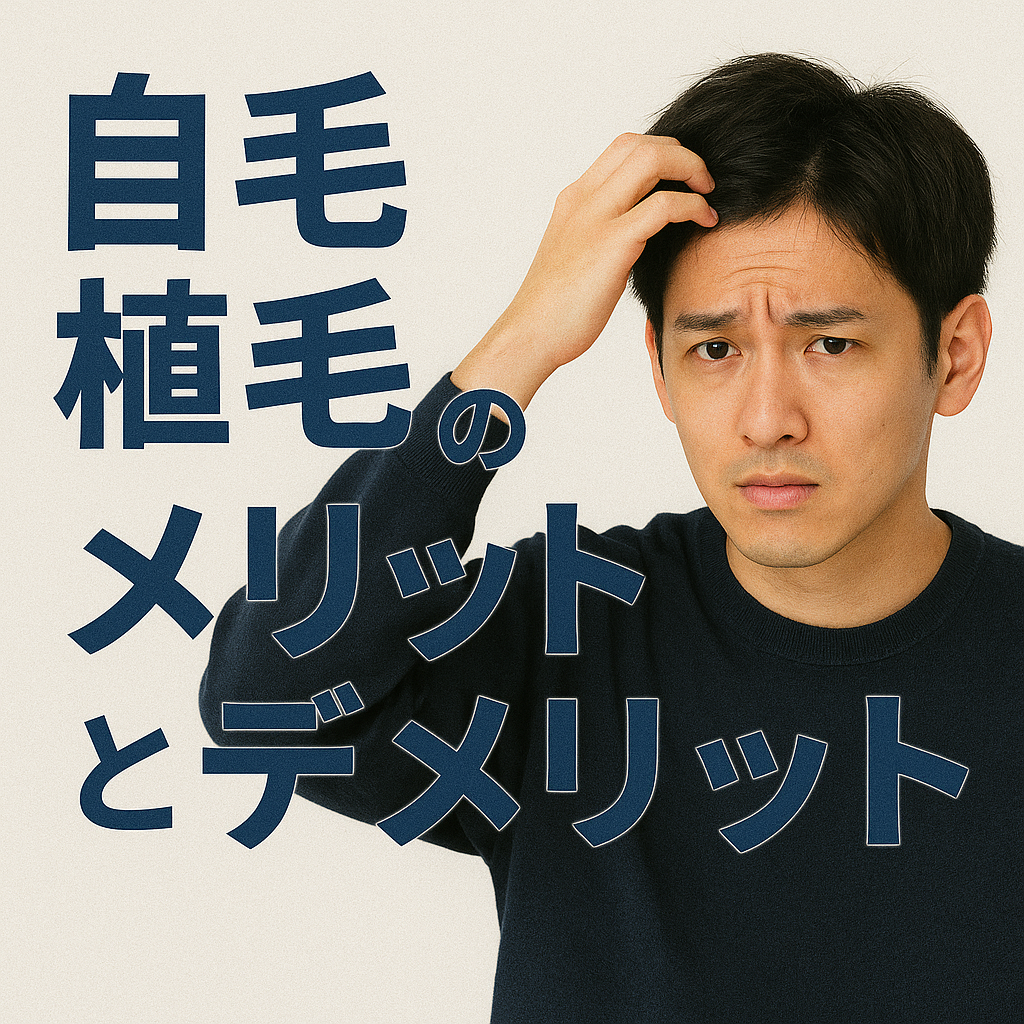自毛植毛のメリットとデメリット