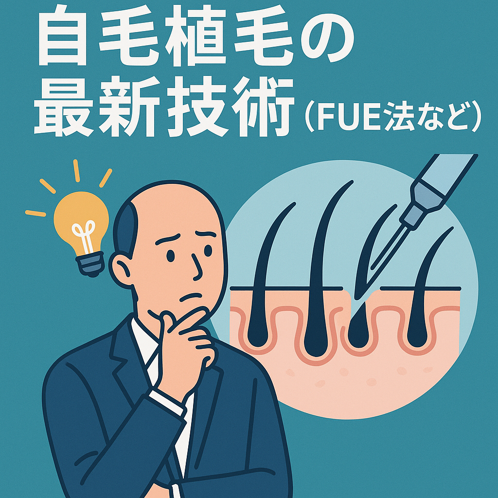 自毛植毛の最新技術（FUE法など）