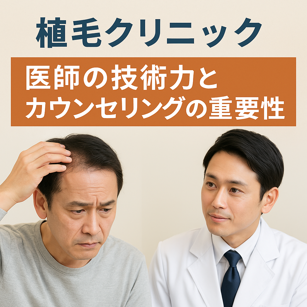 医師の技術力とカウンセリングの重要性