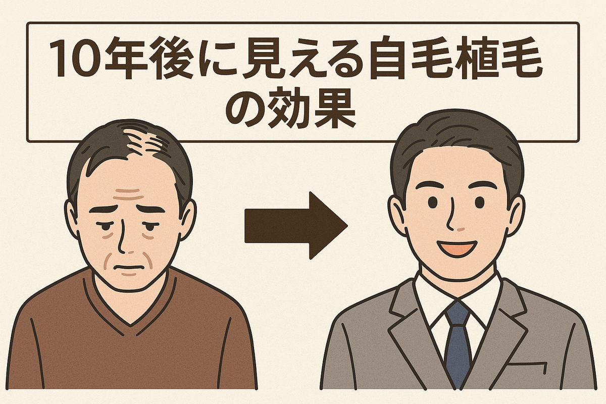 10年後に見える自毛植毛の効果