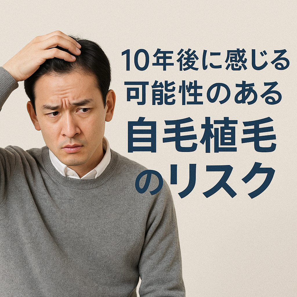 10年後に感じる可能性のある自毛植毛のリスク