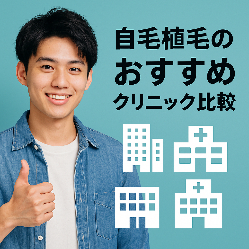 自毛植毛のおすすめクリニック比較