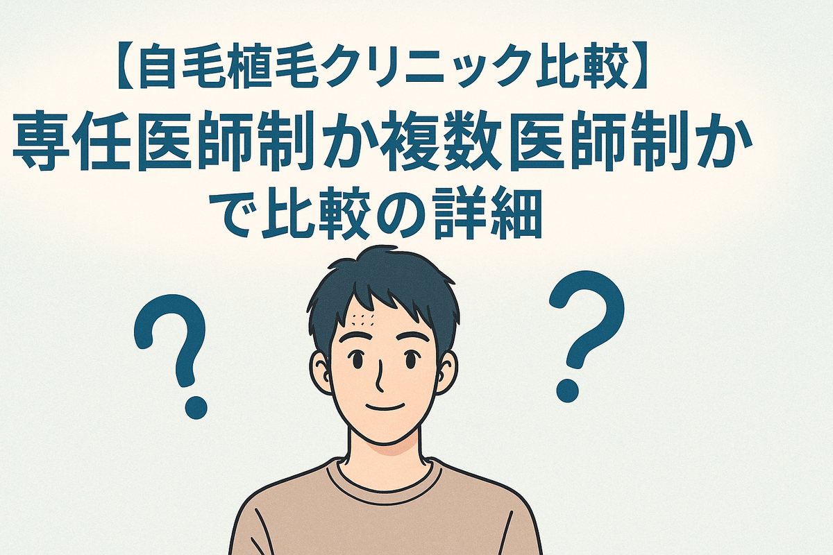 「カミノクリニック」と「アスク井上クリニック」を「専任医師制か複数医師制か」で比較の詳細