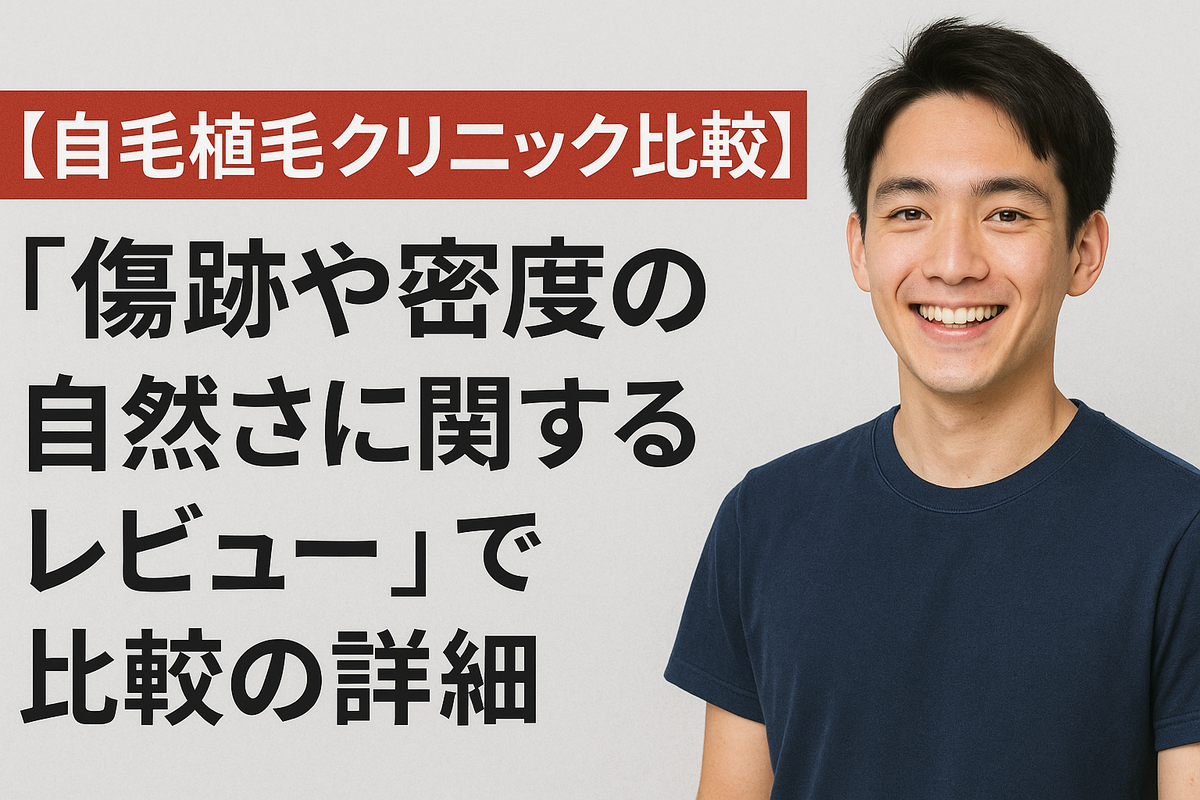 「カミノクリニック」と「アスク井上クリニック」を「傷跡や密度の自然さに関するレビュー」で比較の詳細