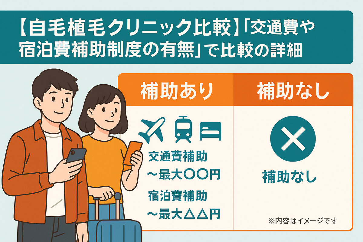 「カミノクリニック」と「アスク井上クリニック」を「交通費や宿泊費補助制度の有無」で比較の詳細