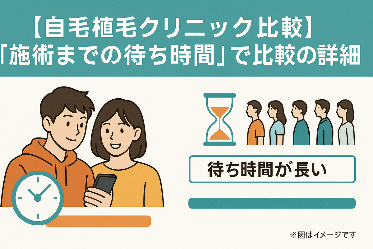 「カミノクリニック」と「アスク井上クリニック」を「施術までの待ち時間」で比較の詳細