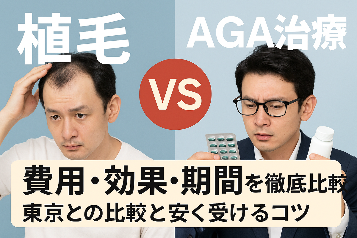 【植毛以外の選択肢】宮崎で植毛m字ハゲ費用を払う前に、AGA治療も知っておこう