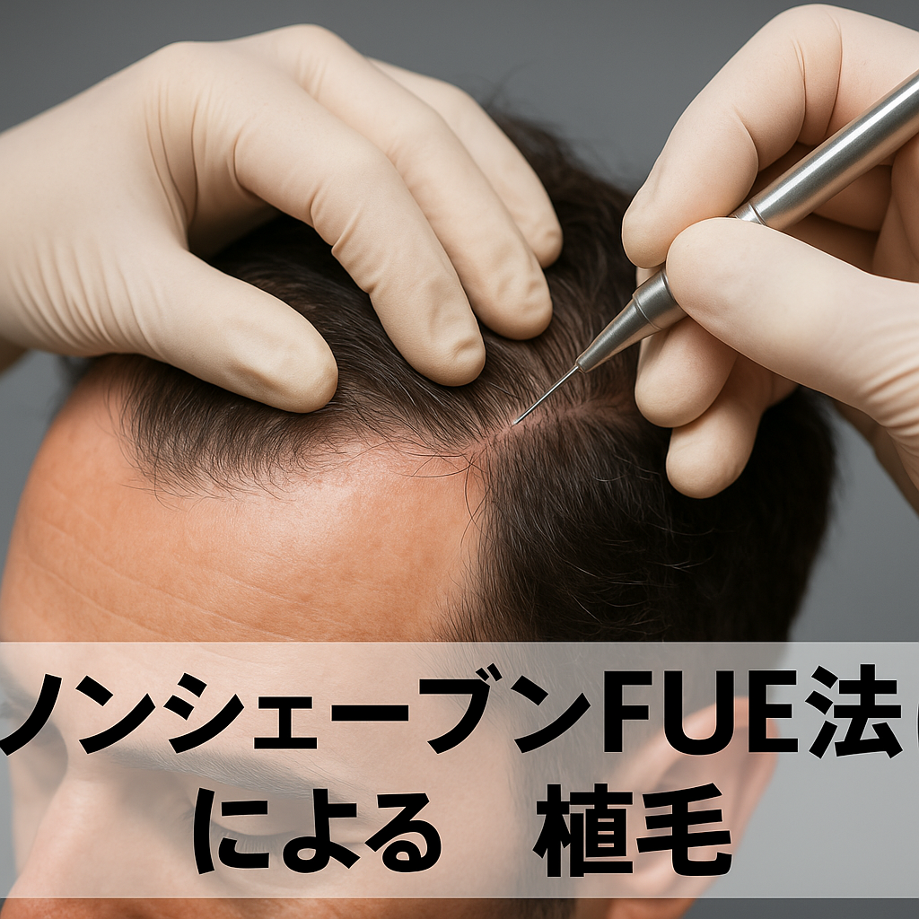 宮崎在住の方の植毛m字ハゲ費用は高いがバレない「刈り上げなしFUE法」という選択植毛施術によるノンシェーブンFUE法