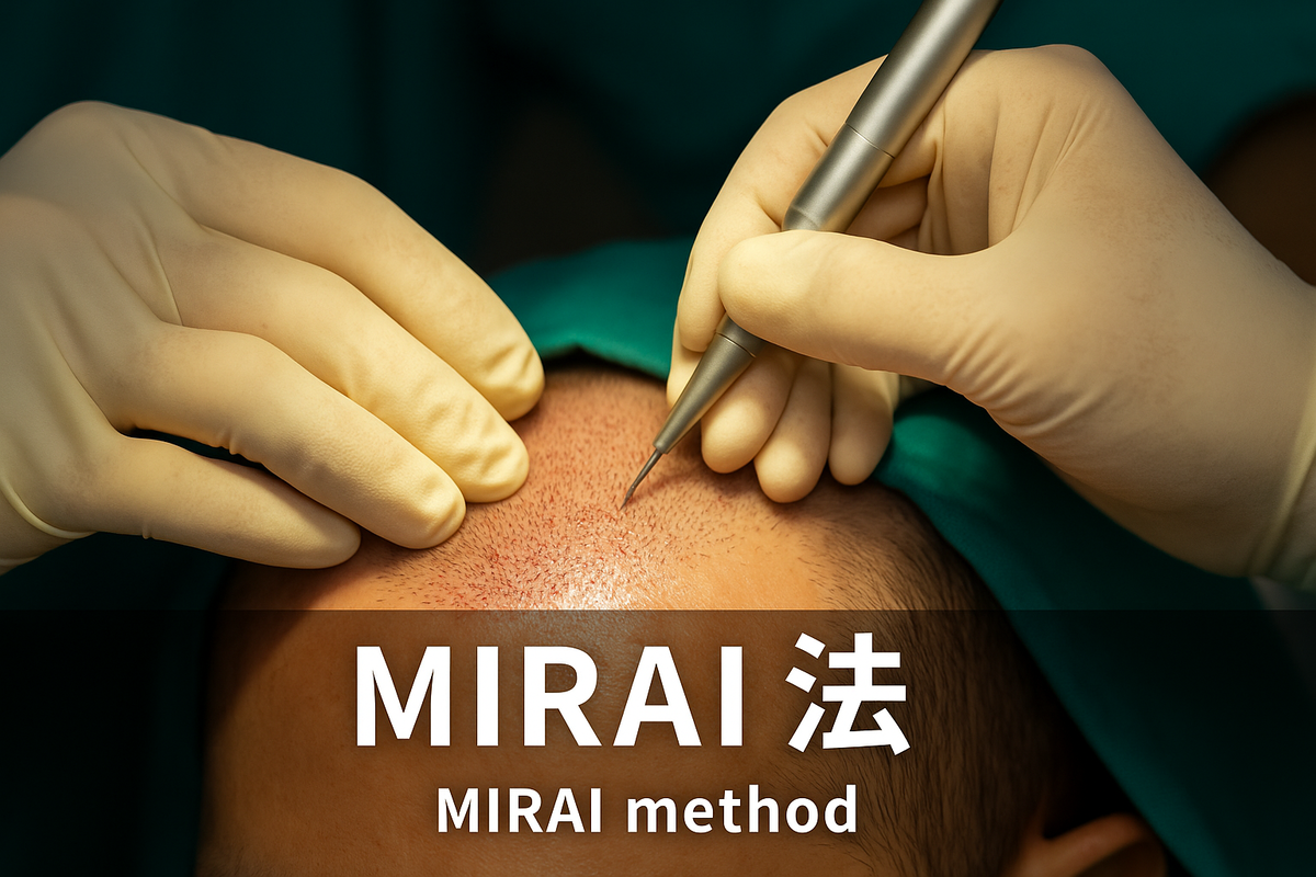 植毛施術による「MIRAI法」の画像