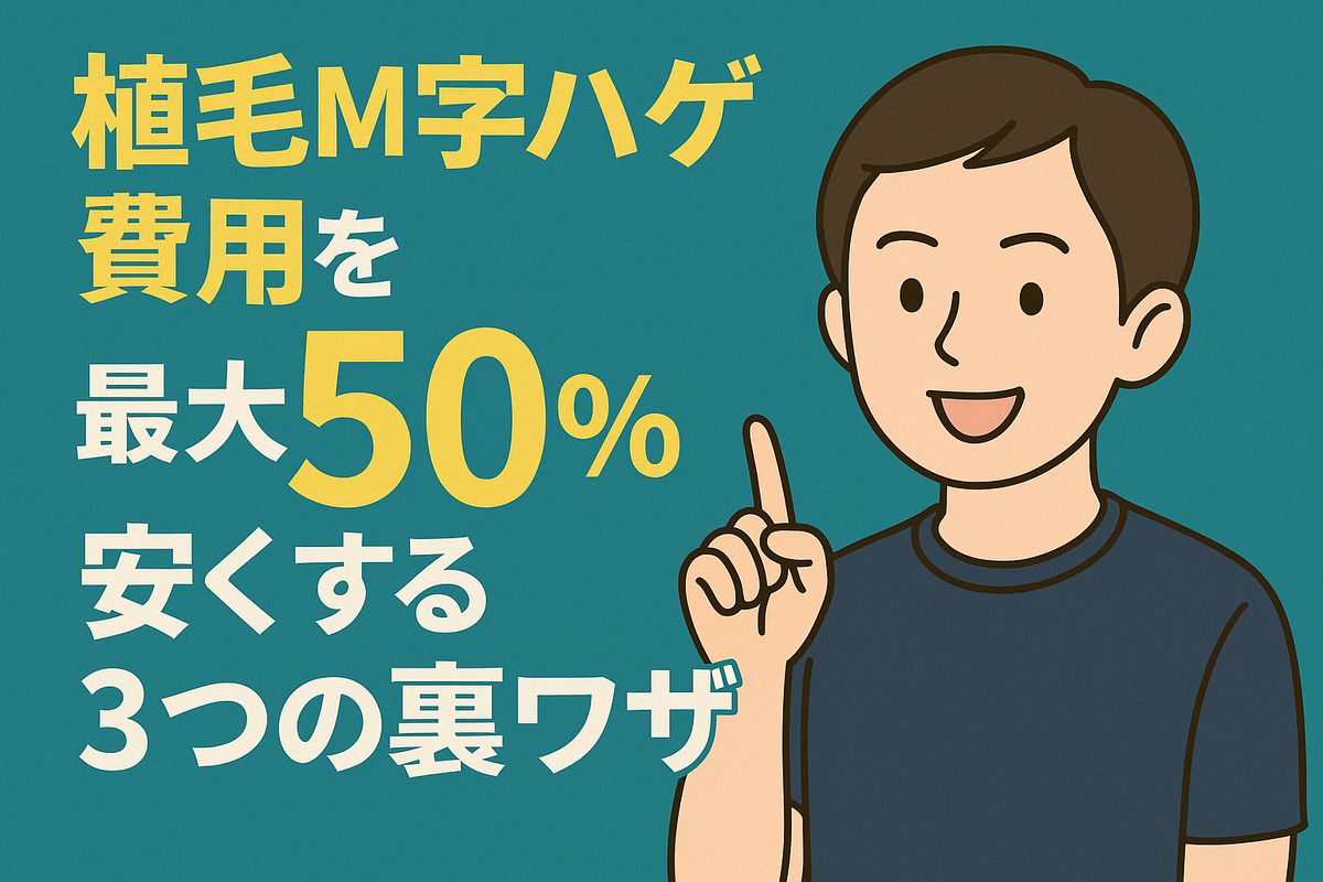 【費用を半額に】神戸の植毛費用を安くする3つの裏ワザ