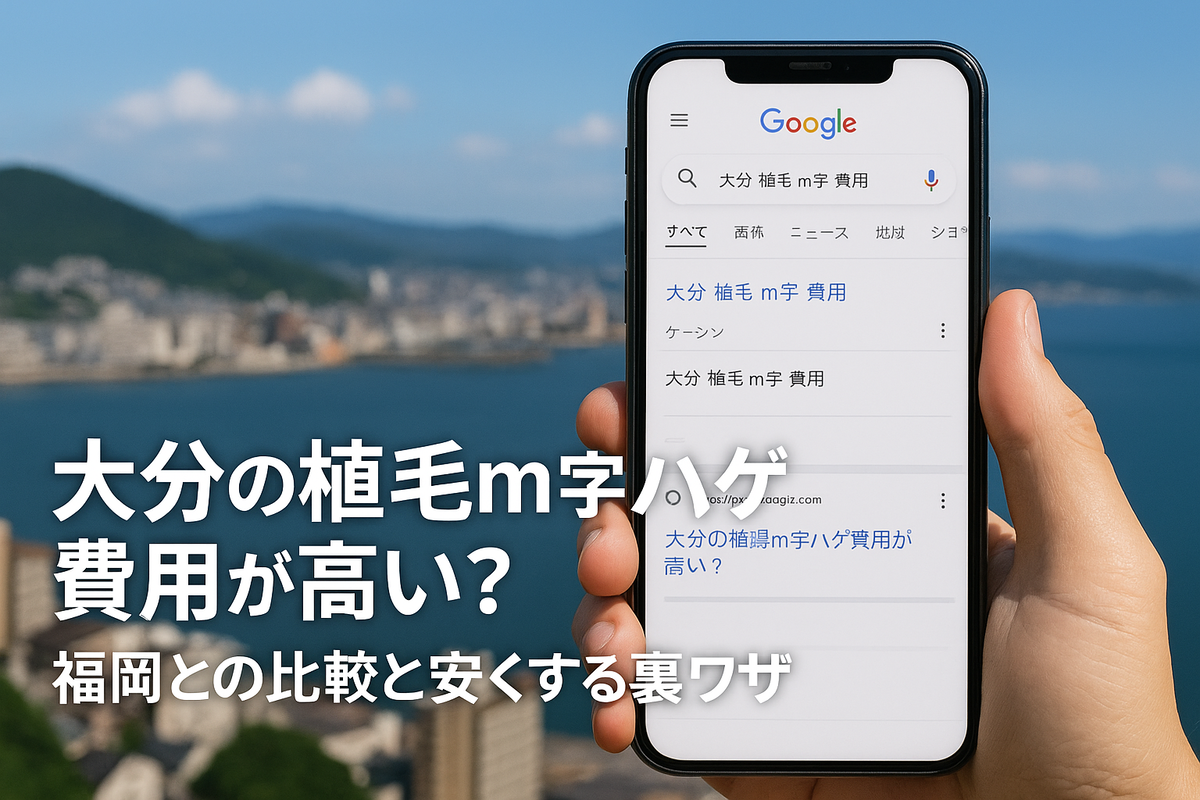 大分の植毛m字ハゲ費用が高い？福岡との比較と安くする裏ワザ