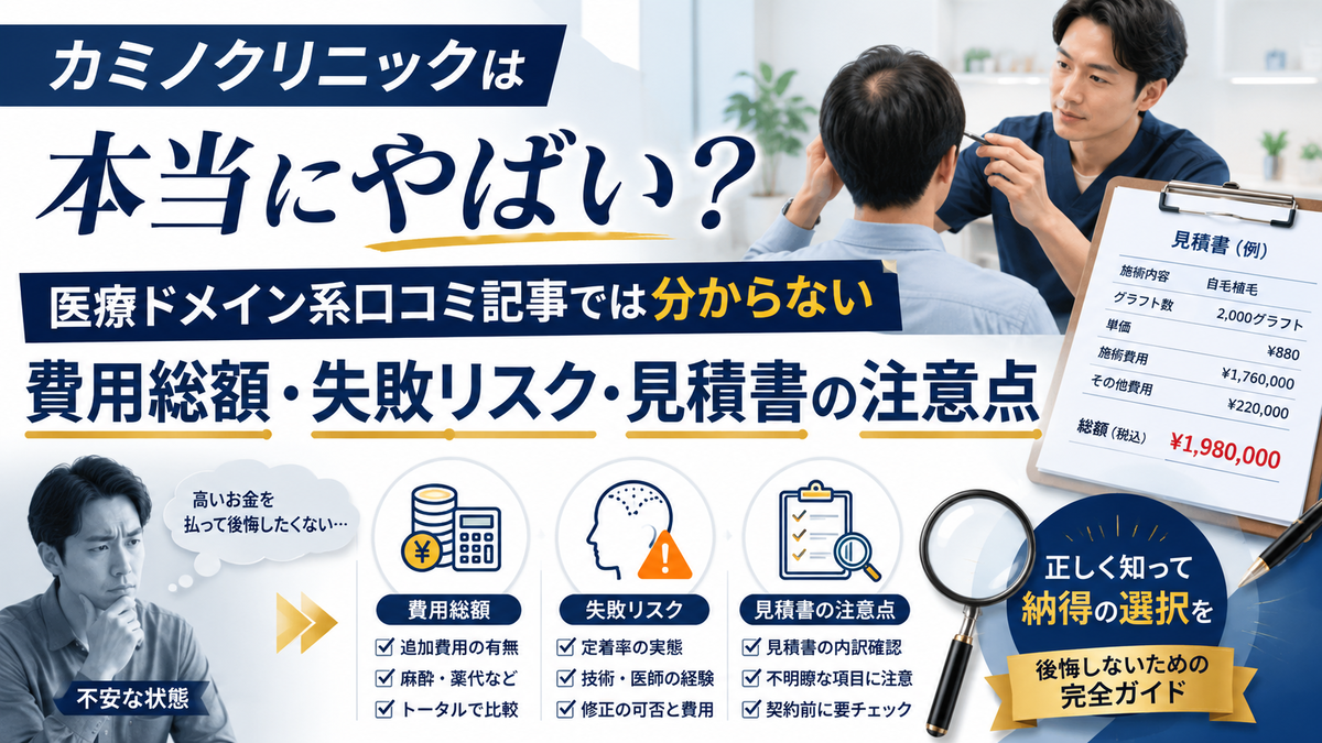 カミノクリニックはやばい
