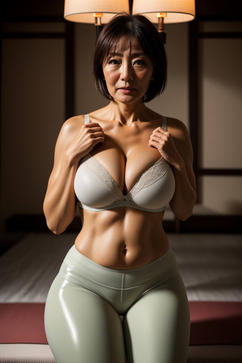 図鑑　五十路　画像 筋トレ熟女 6 - AI筋肉美女図鑑