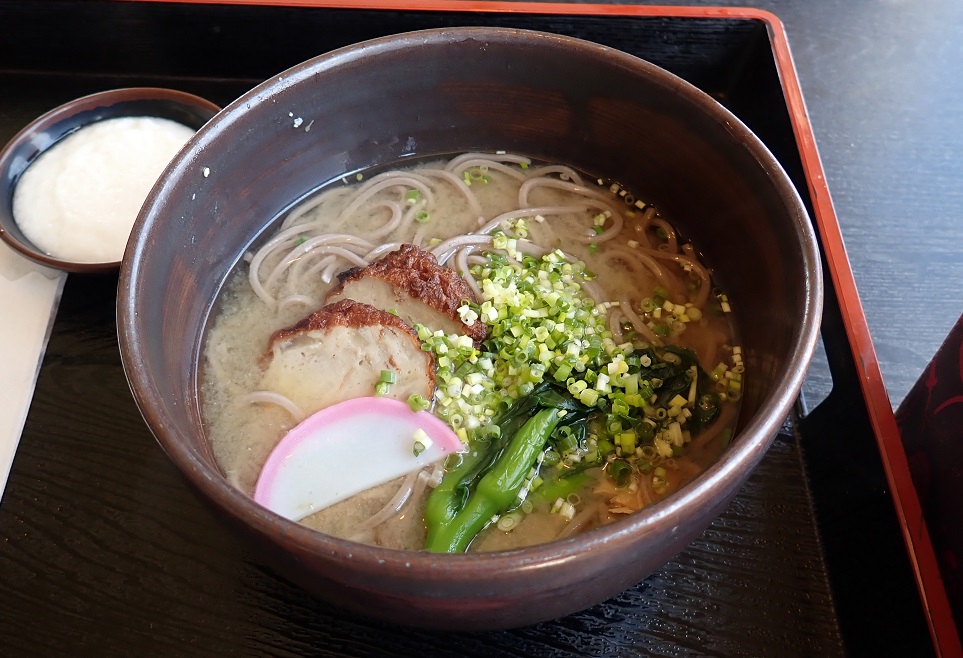 道の駅いぶすき小牧食堂のさば節みそそば