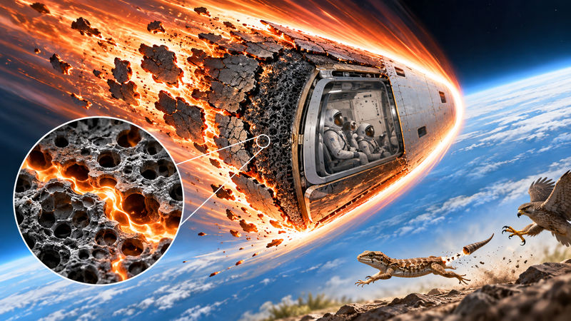 宇宙船は、ちゃんと壊れるから帰ってこられる。耐熱材をX線で見た研究