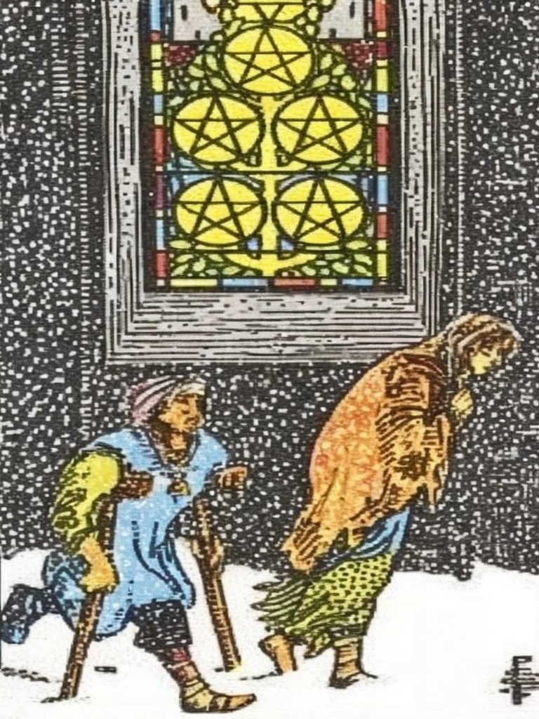 タロットカード】『ペンタクルの5』の意味とは？ メッセージやアドバイスを紹介！ - マドモアゼルGPTのAIタロット占い