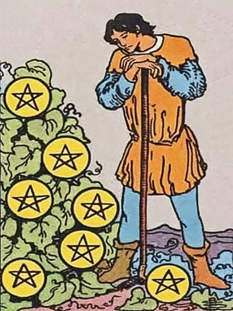 タロットカード】『ペンタクルの7』の意味とは？ メッセージやアドバイスを紹介！ - マドモアゼルGPTのAIタロット占い