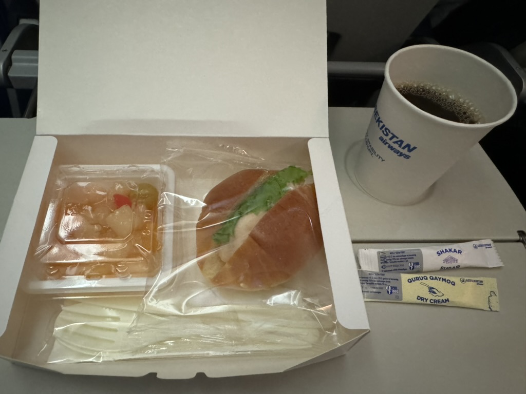 搭乗記】ウズベキスタン航空の機内食は？成田-タシュケント往復便の
