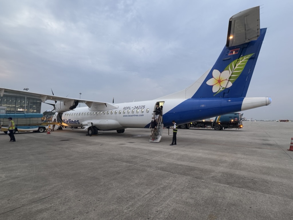 【ラオス国営航空でルアンパバーン−ハノイ便搭乗記】②往路QV313(ルアンパバーン−ハノイ)体験談