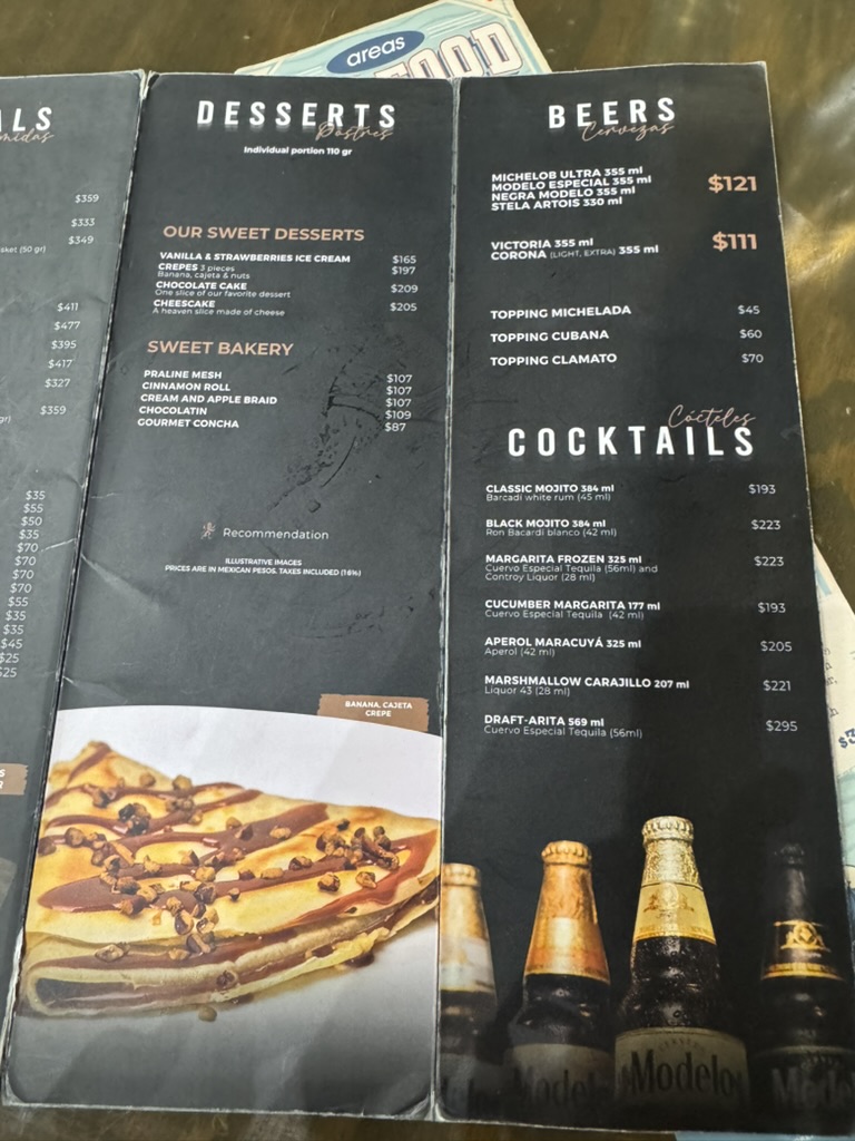【メキシコシティMEX空港プライオリティパス体験談】⑤Modelo Cocina Urbanaは快適？シャワーや食事・ドリンクは？