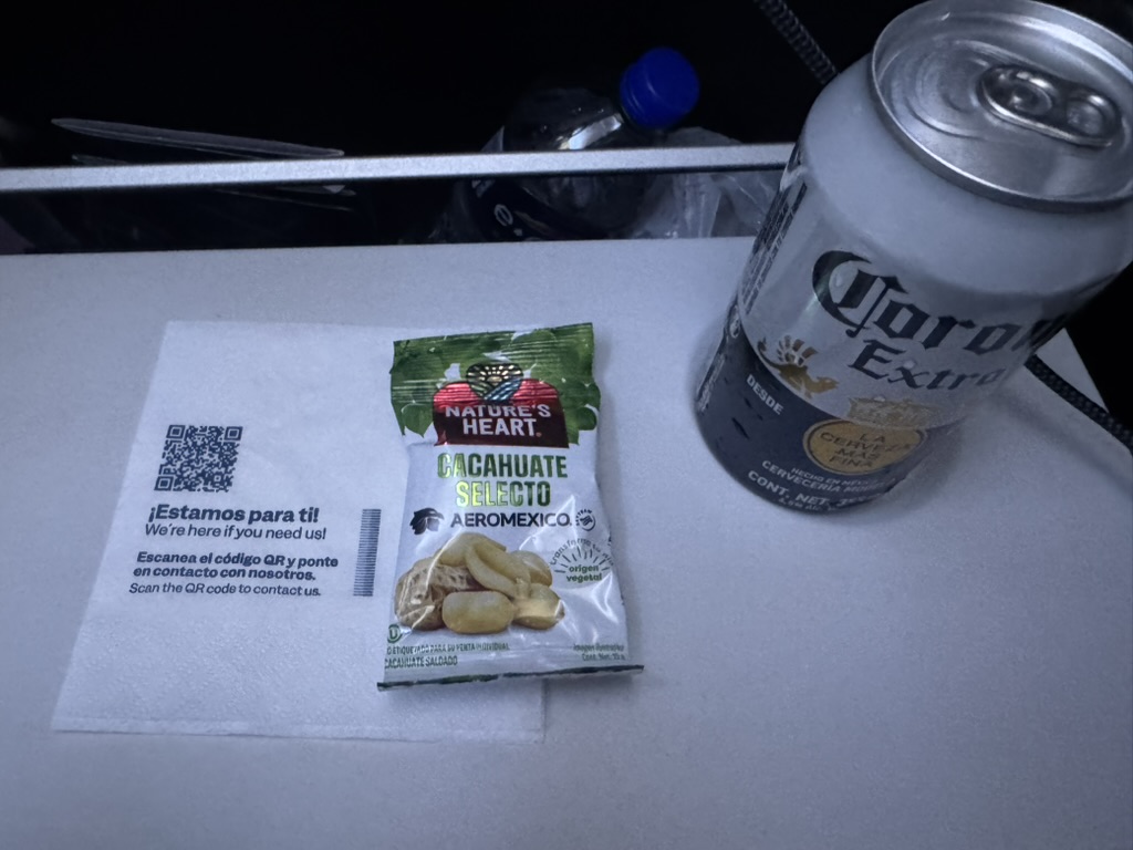 【アエロメヒコ航空メキシコシティ〜カンクン便搭乗記】②往路AM552便（メキシコシティ国際空港〜カンクン国際空港）体験談