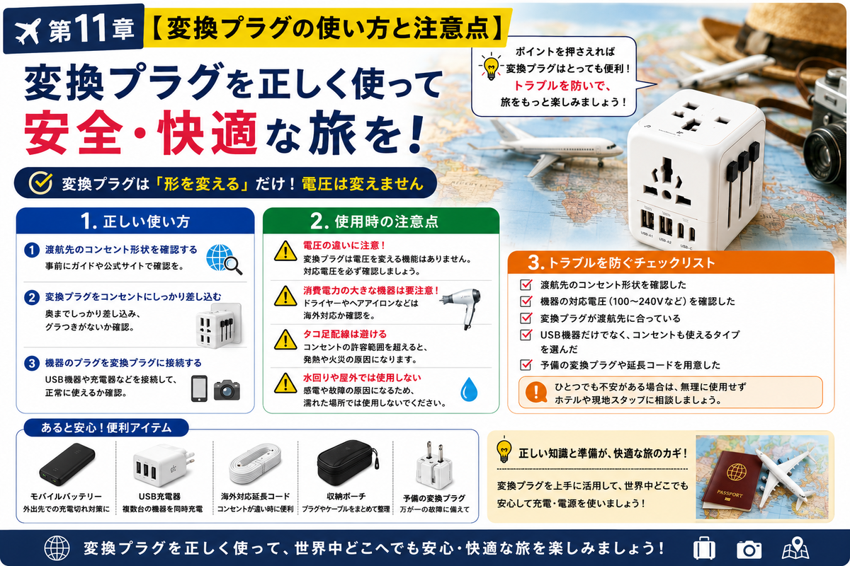 保存版】海外旅行の変換プラグは国別に違う？主要国のコンセント・電圧 