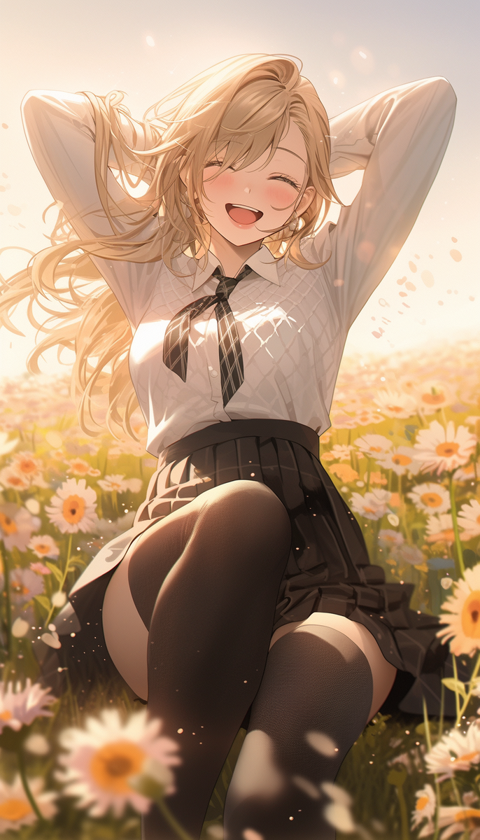 高画質 美少女 無料 HD スマホ壁紙 アニメイラスト 美少女 #11 - AIko Code Symphony