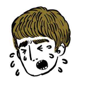 大泣きするアイコン