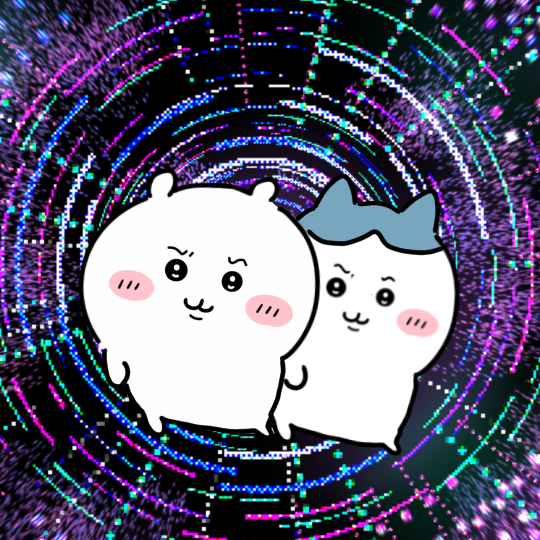 今にもダンスを踊り出しそうなちいかわ