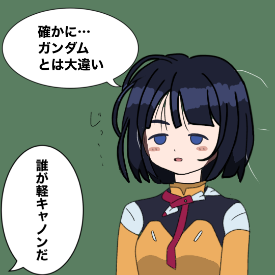 ガンダムとナニかを比べるシイコ・スガイさん