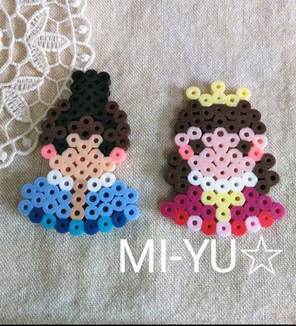 ひな祭り アイロンビーズ Mi Yu のアイロンビーズアトリエ Perlerbeads Design