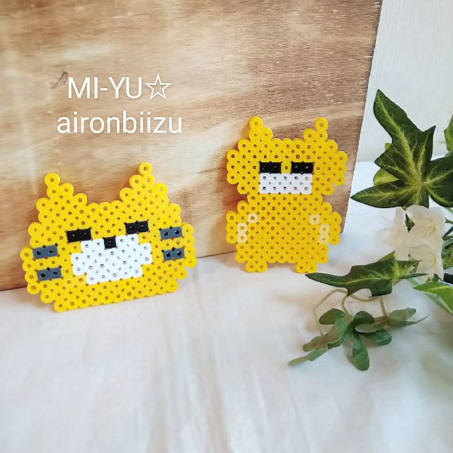 アイロンビーズ図案 ノラネコぐんだん ノラネコのお顔 Mi Yu のアイロンビーズアトリエ Perlerbeads Design アイロンビーズ図案 ノラネコぐんだん ノラネコのお顔 Mi Yu のアイロンビーズアトリエ Perlerbeads Design