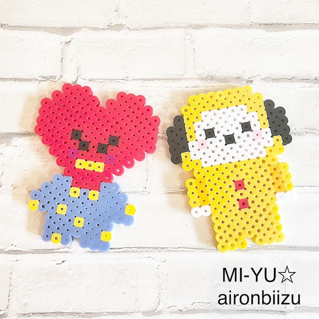 アイロンビーズ図案 Bt21 チミー Mi Yu のアイロンビーズアトリエ Perlerbeads Design アイロンビーズ図案 Bt21 チミー Mi Yu のアイロンビーズアトリエ Perlerbeads Design