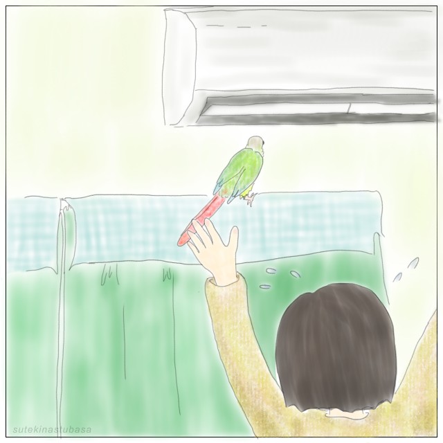 エアコンの吹き出し口にネットをかけました すてきな翼ブログ