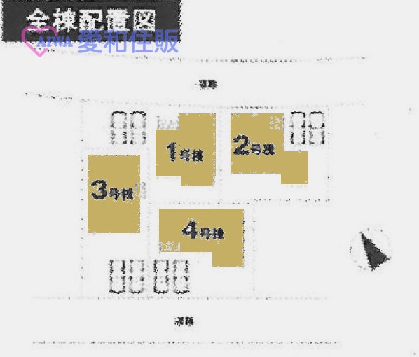 東松山市小松原町の新築一戸建て建売分譲物件の区画図