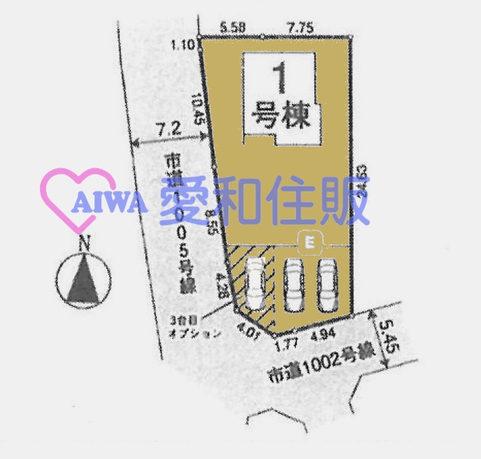 坂戸市中小坂新築一戸建て建売物件の区画図