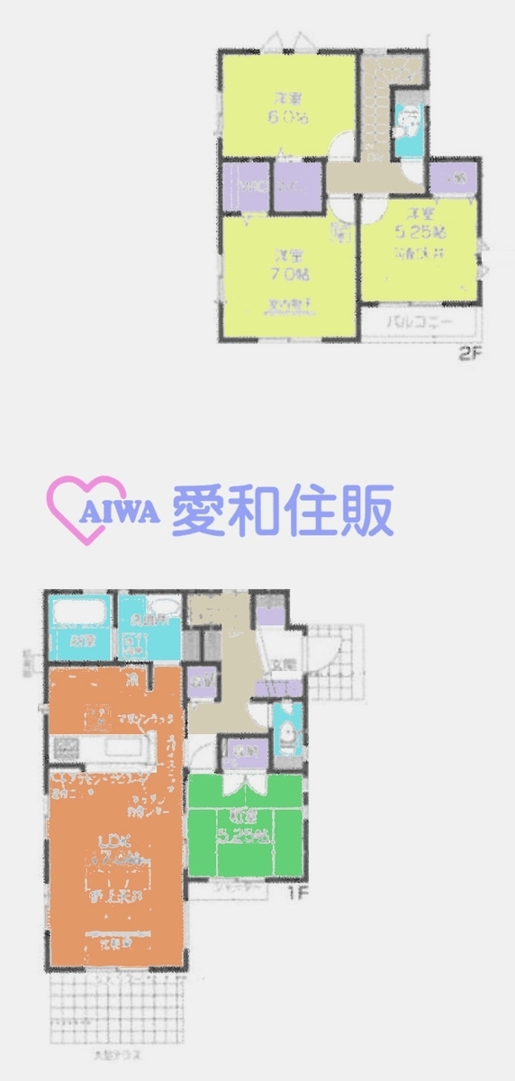 鶴ヶ島市五味ケ谷新築一戸建て建売物件の間取り図